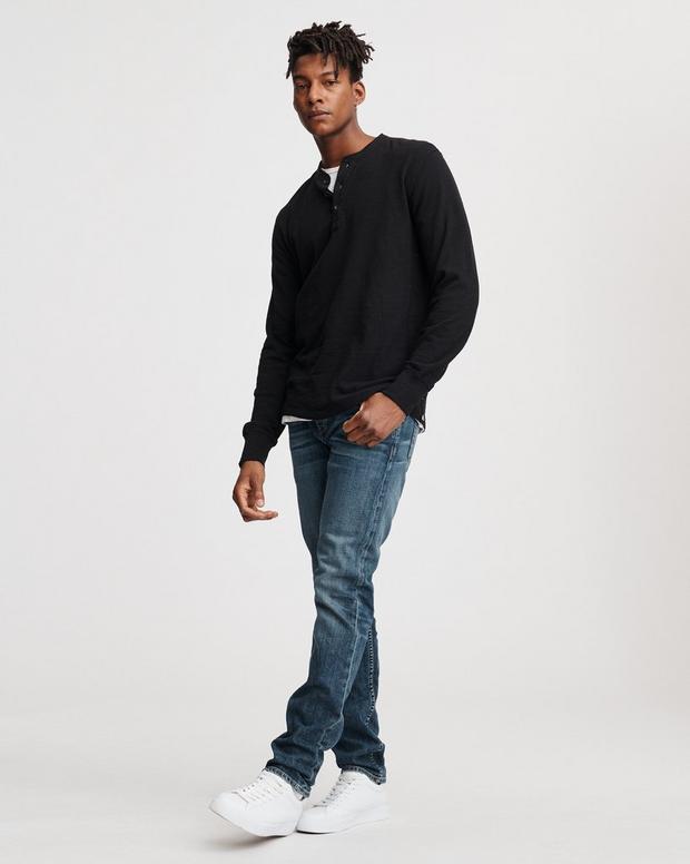 Buy the Classic Flame Long Sleeve Henley | rag & bone