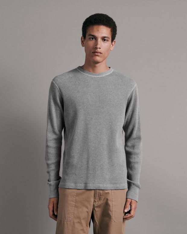 Buy the Garment Dyed Waffle Crew | rag & bone