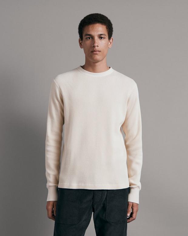 Buy the Garment Dyed Waffle Crew | rag & bone