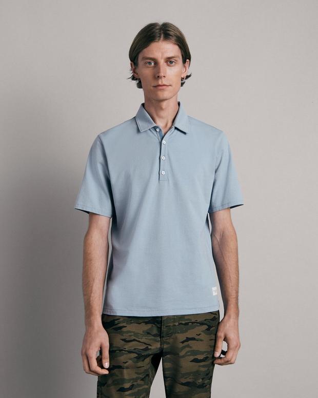 Buy the Loopback Cotton Polo | rag & bone