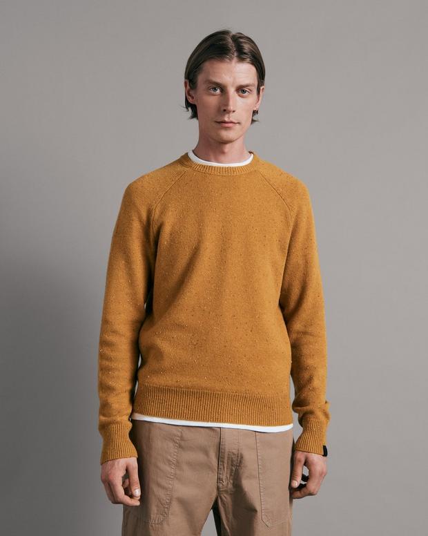 Buy the Harlow Donegal Wool Cashmere Crew | rag & bone