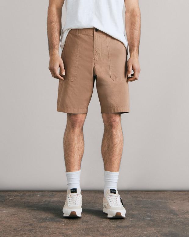 Buy the Cliffe Peached Cotton Field Short | rag & bone