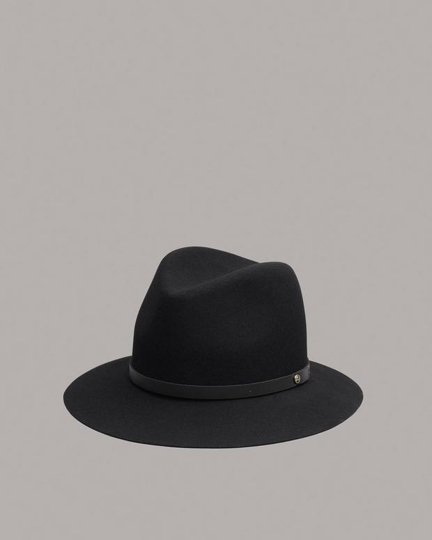 Floppy Brim Fedora with a Leather Band | rag & bone