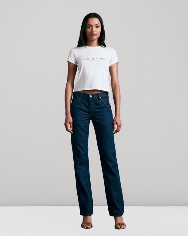 Buy the Piper Low-Rise Carpenter - Rinse | rag & bone