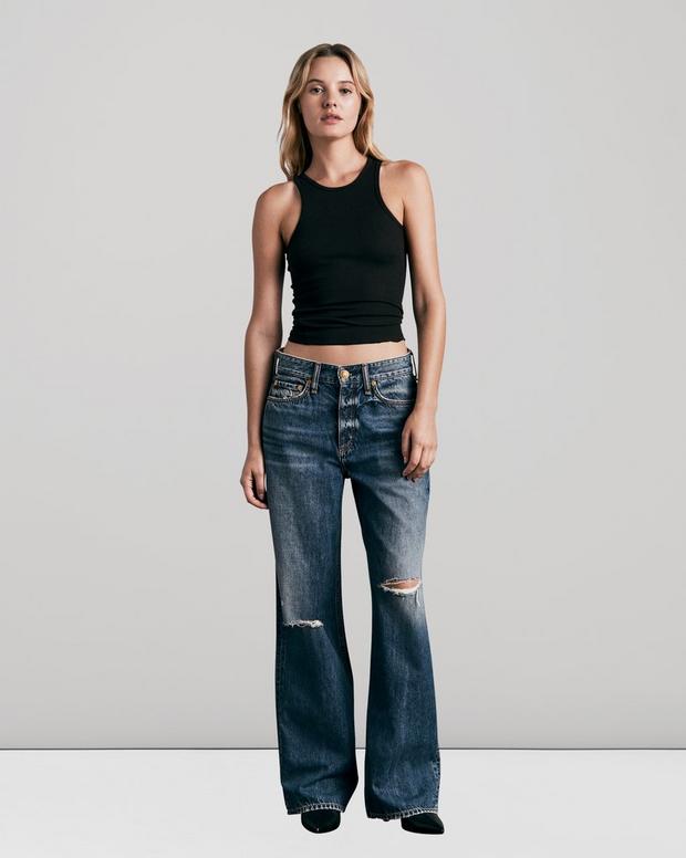 Buy the Logan Mid-Rise Wide Leg - Huntley | rag & bone