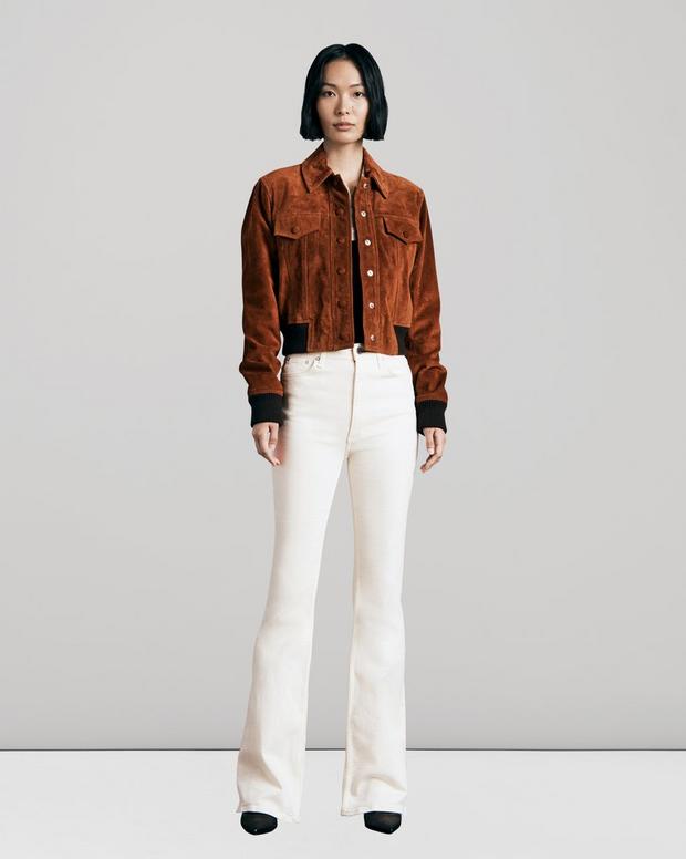 White Jeans for Women | Slim Fit with Ankle Flare | rag & bone