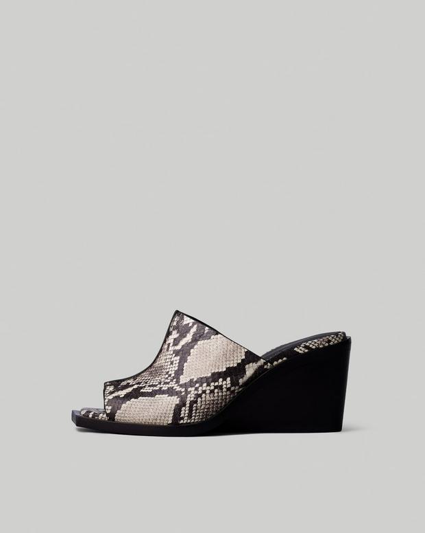 Buy the Santiago Wedge Sandal - Snake Print | rag & bone