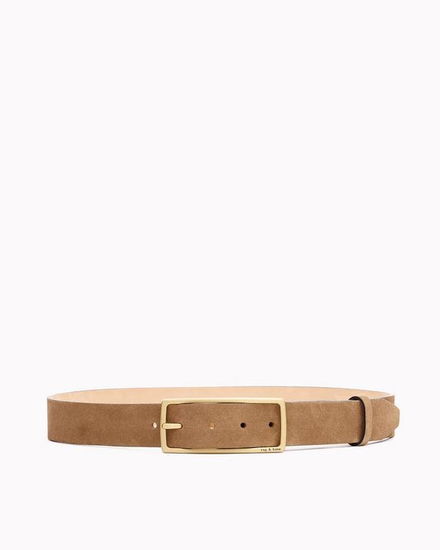 Rebound Camel Suede Belt for Women | rag & bone